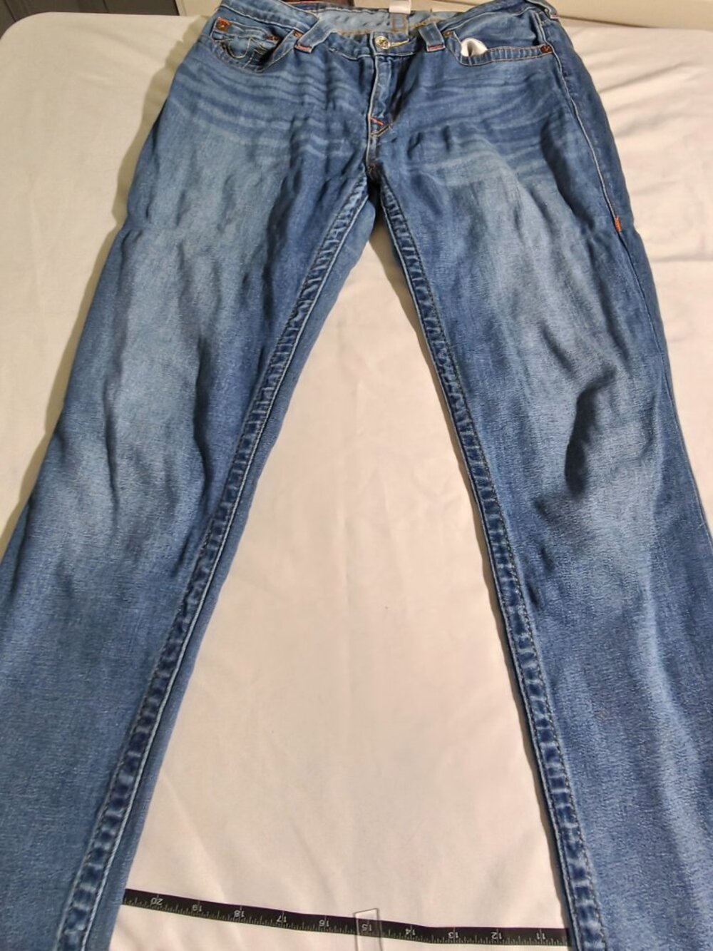 True Religion Curvy Skinny Medium Wash Denim Jeans Size 30